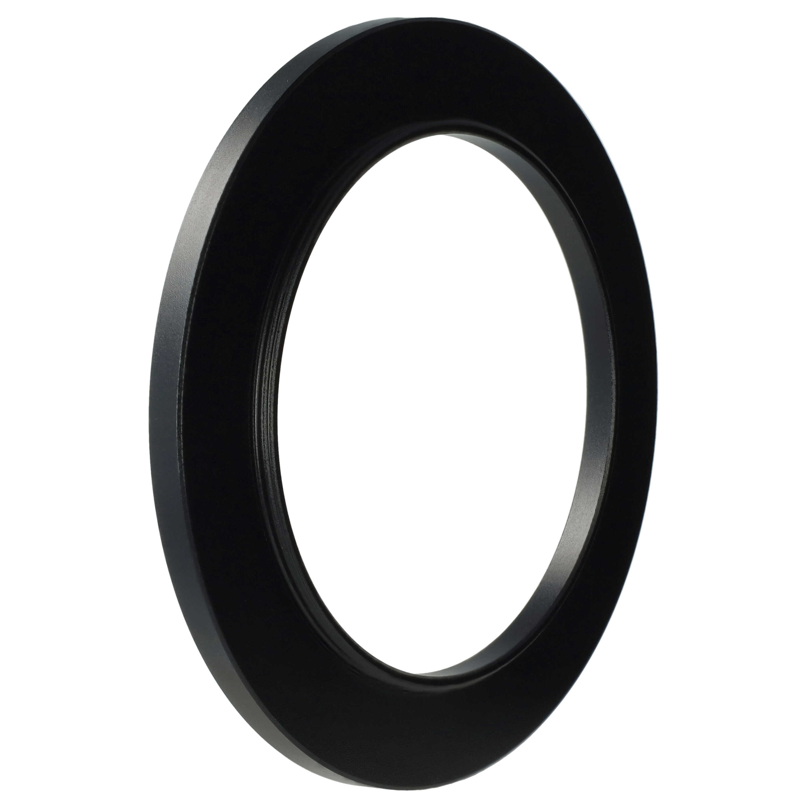 Ein schwarzes ringförmiges Objekt mit weißem Hintergrund. Der Ring ist dick und hat eine leicht abgerundete Oberfläche.