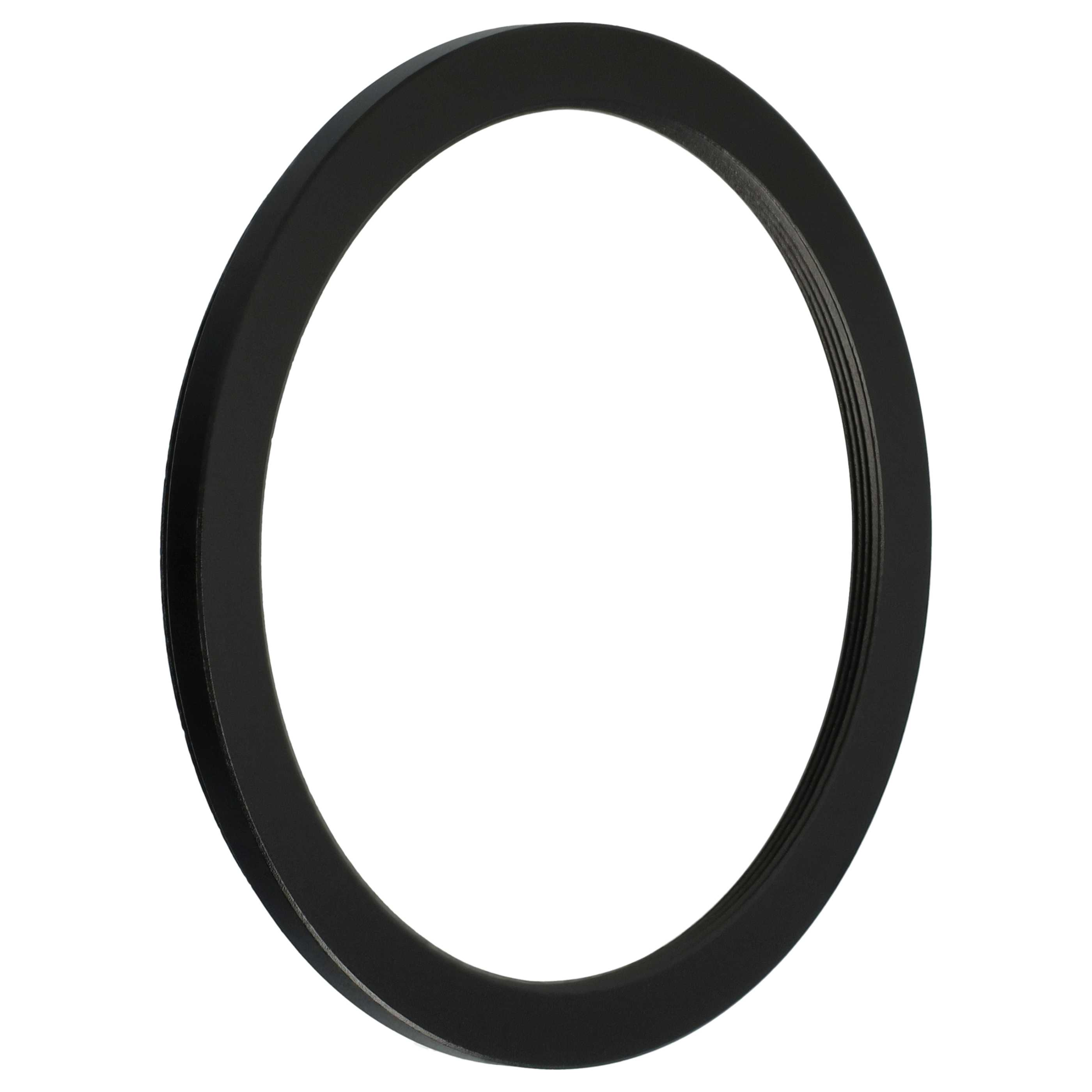 Ein schwarzer Ring auf weißem Hintergrund. Der Ring ist kreisförmig und scheint aus Metall zu sein.