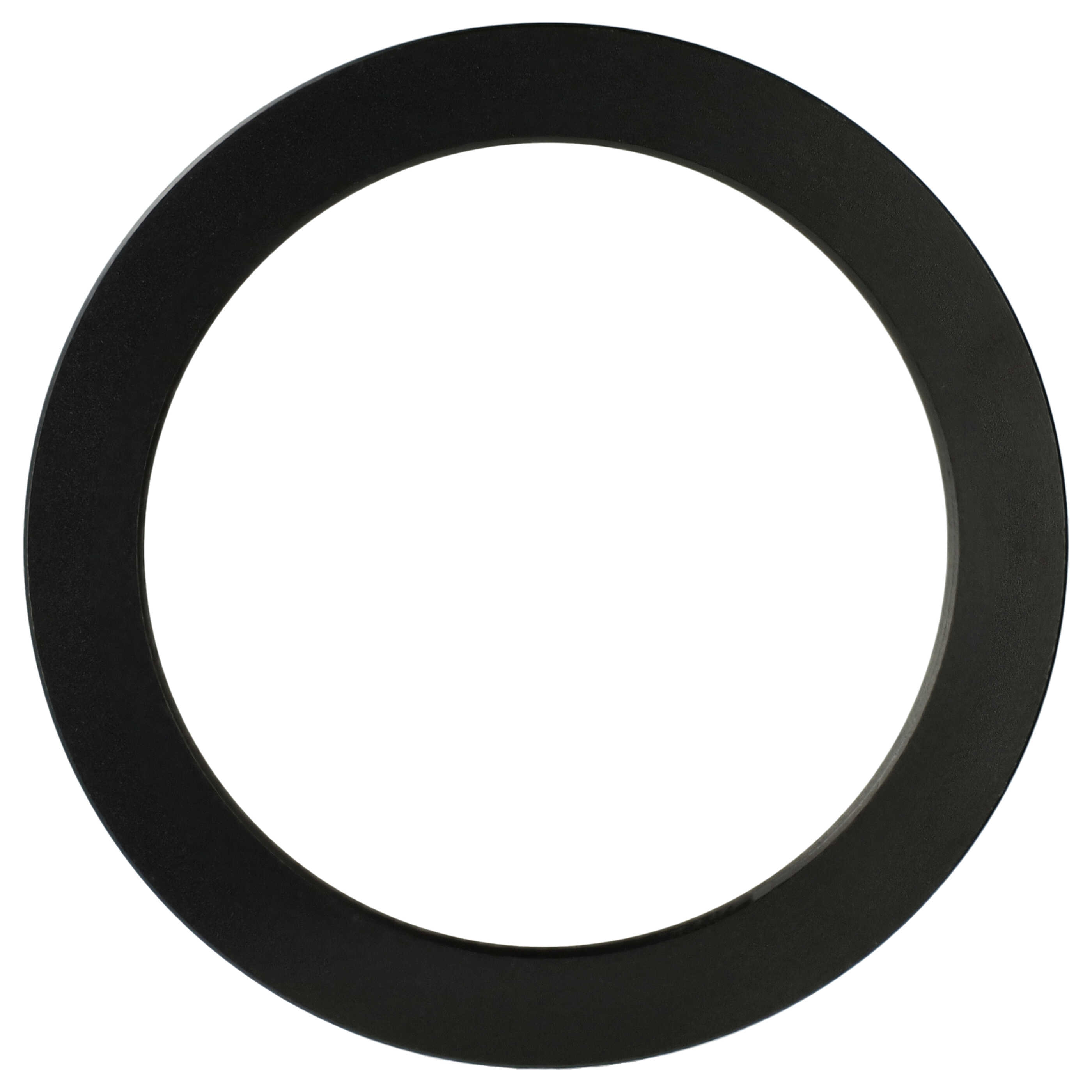 Ein schwarzer Ring auf weißem Hintergrund. Der Innenraum des Rings ist leer.