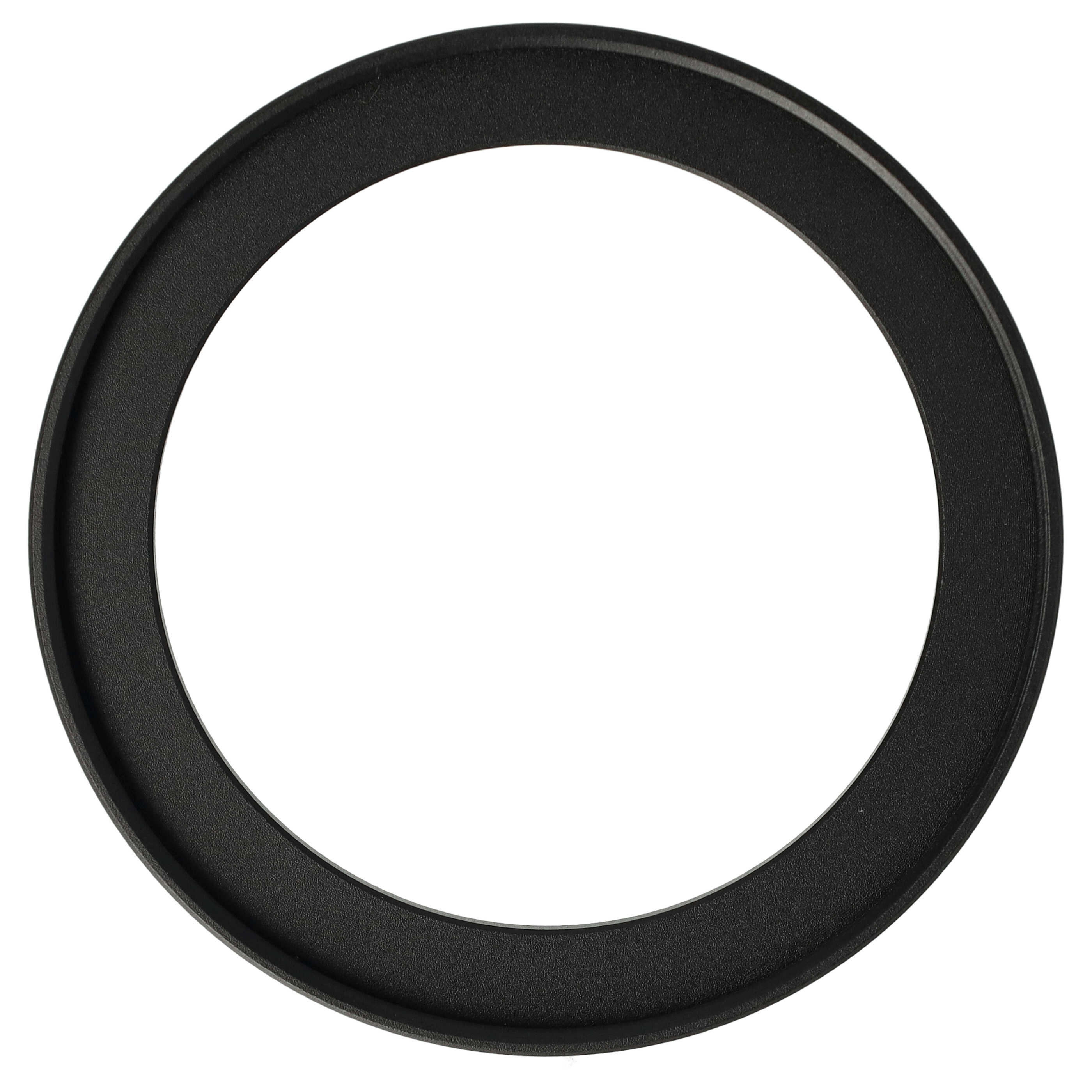 Ein schwarzer, kreisförmiger Ring vor weißem Hintergrund. Der Ring ist strukturiert und dick.