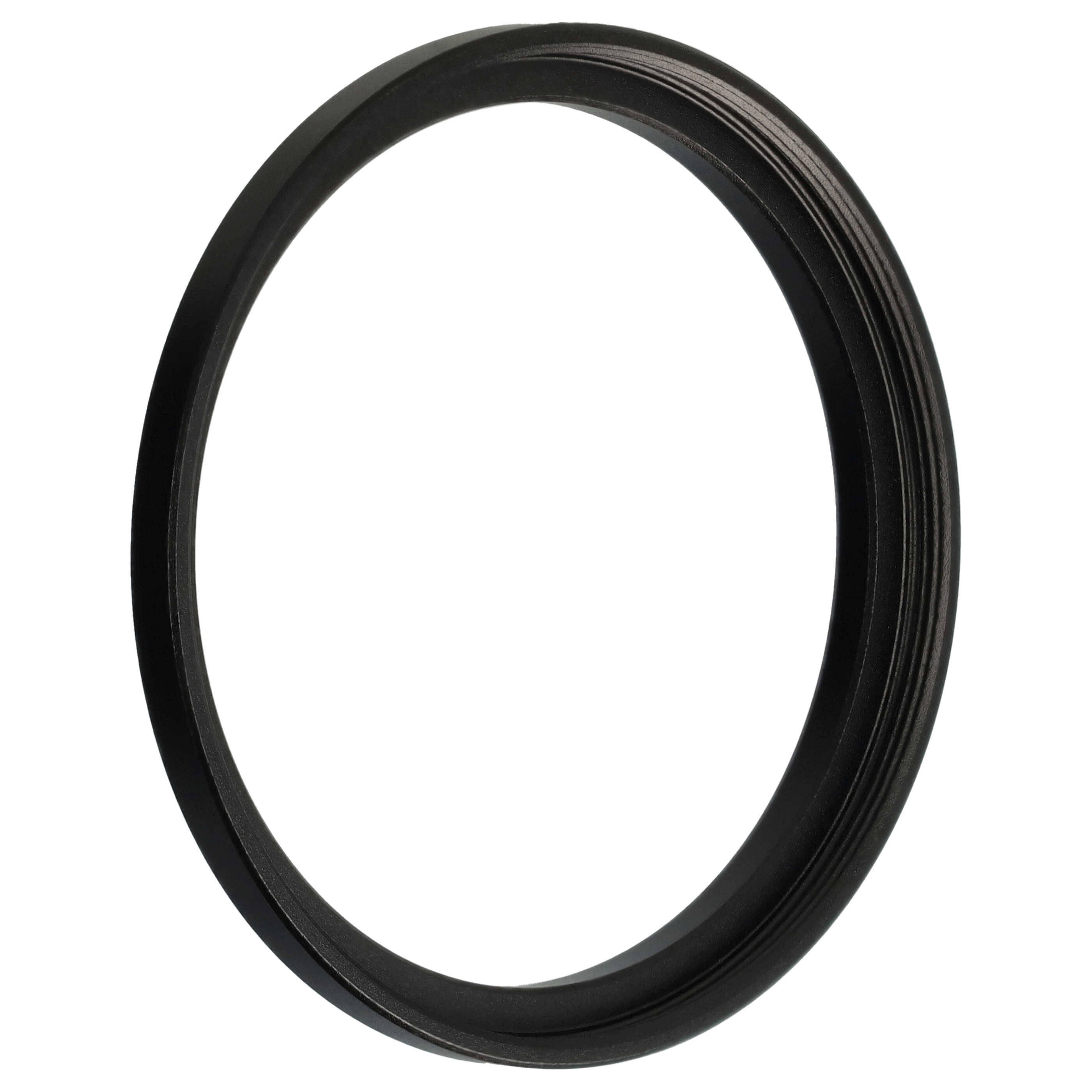 Ein schwarzer kreisförmiger Ring mit Rillen auf der Innenseite, vor weißem Hintergrund.