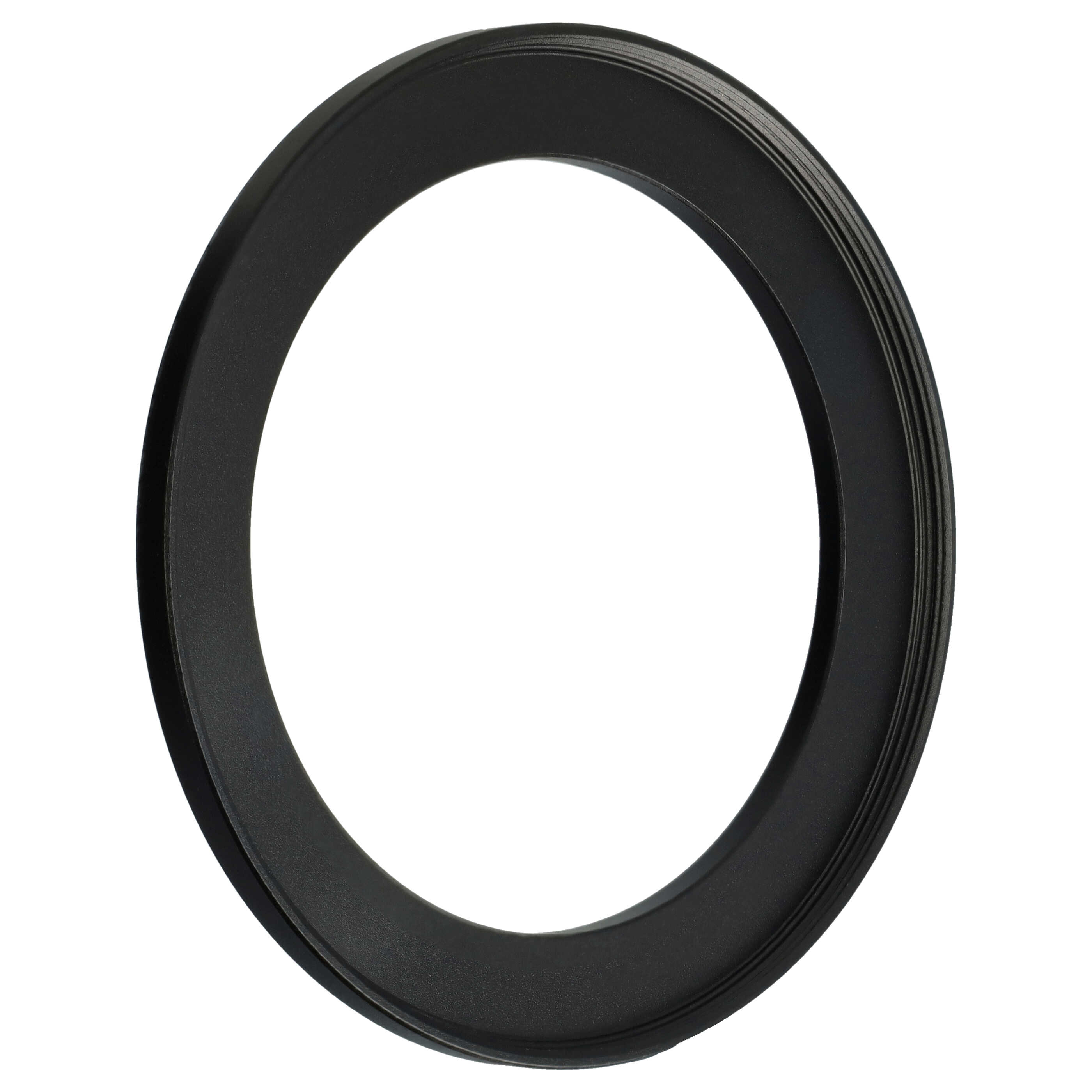 Ein schwarzes kreisförmiges Objekt mit strukturierter Oberfläche. Das Objekt hat ein ringförmiges Design.