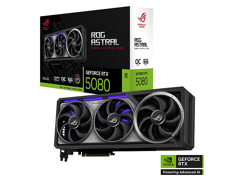ASUS ROG-ASTRAL-RTX5080-O16G-GAMING (NVIDIA, Grafikkarte)