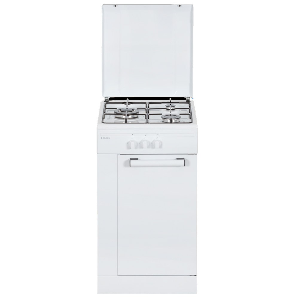 Cocina de gas AKG3500PB ASPES, zonas, 50 l, 49,8 cm, Inox