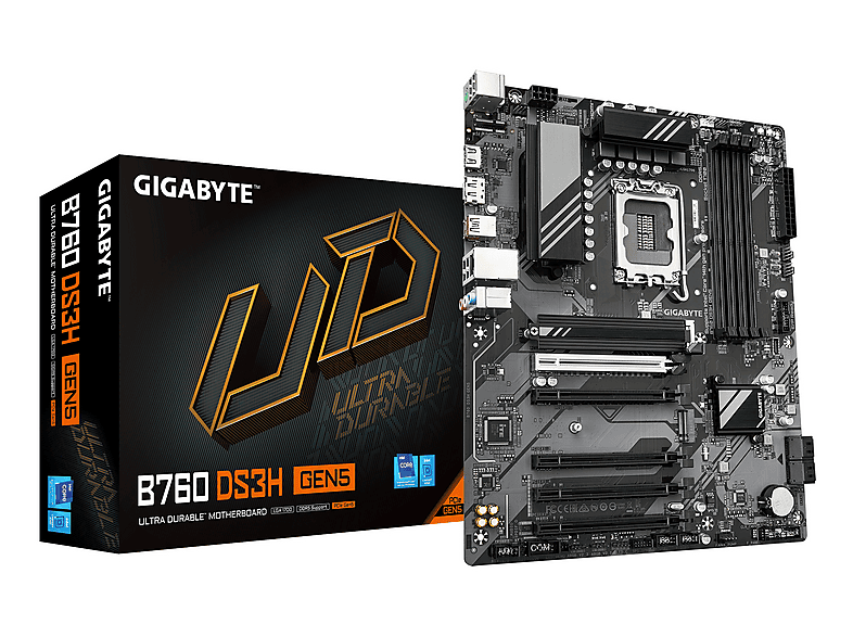 Gigabyte B760 DS3H GEN5 7600mhz(OC) M.2 1700p ATX Anakart