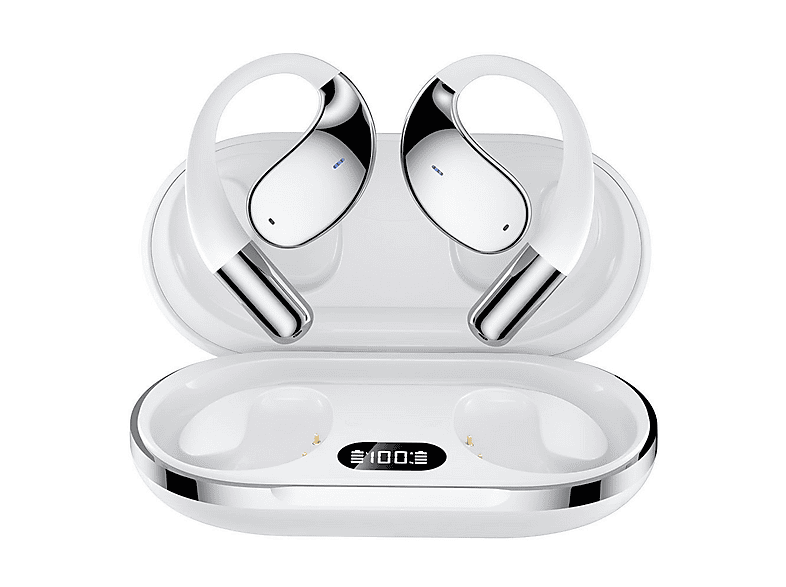 MSOVAEU Q39 Übersetzungskopfhörer mit KI, On-ear Open-Ear-Kopfhörer white