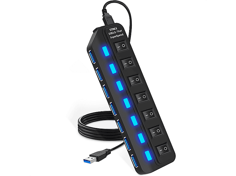 STREX SP266, USB Hub, Black | SATURN