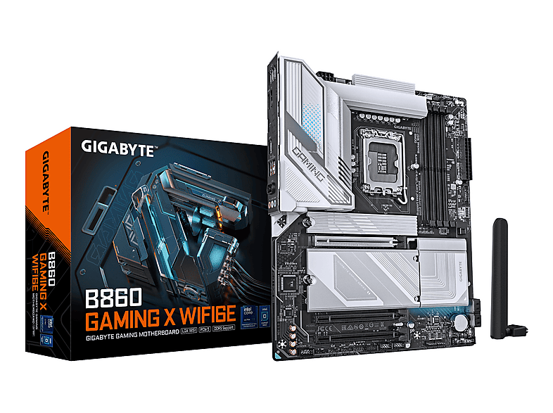 GIGABYTE Gaming X WiFi 6E 9066 MHz (OC) 2xM.2 DP HDMI 2.5G LAN Wi-Fi 6E 1851 B860 DDR5 ATX Anakart
