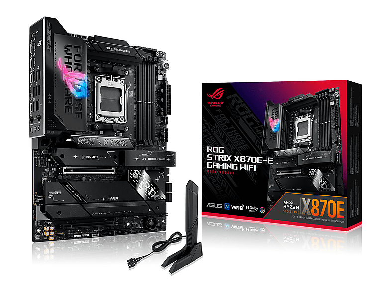 ASUS ROG Strix X870E-E Gaming Wi-Fi 8400MHz(OC) DDR5 M.2 HDMI AMD X870E DDR5 ATX Anakart