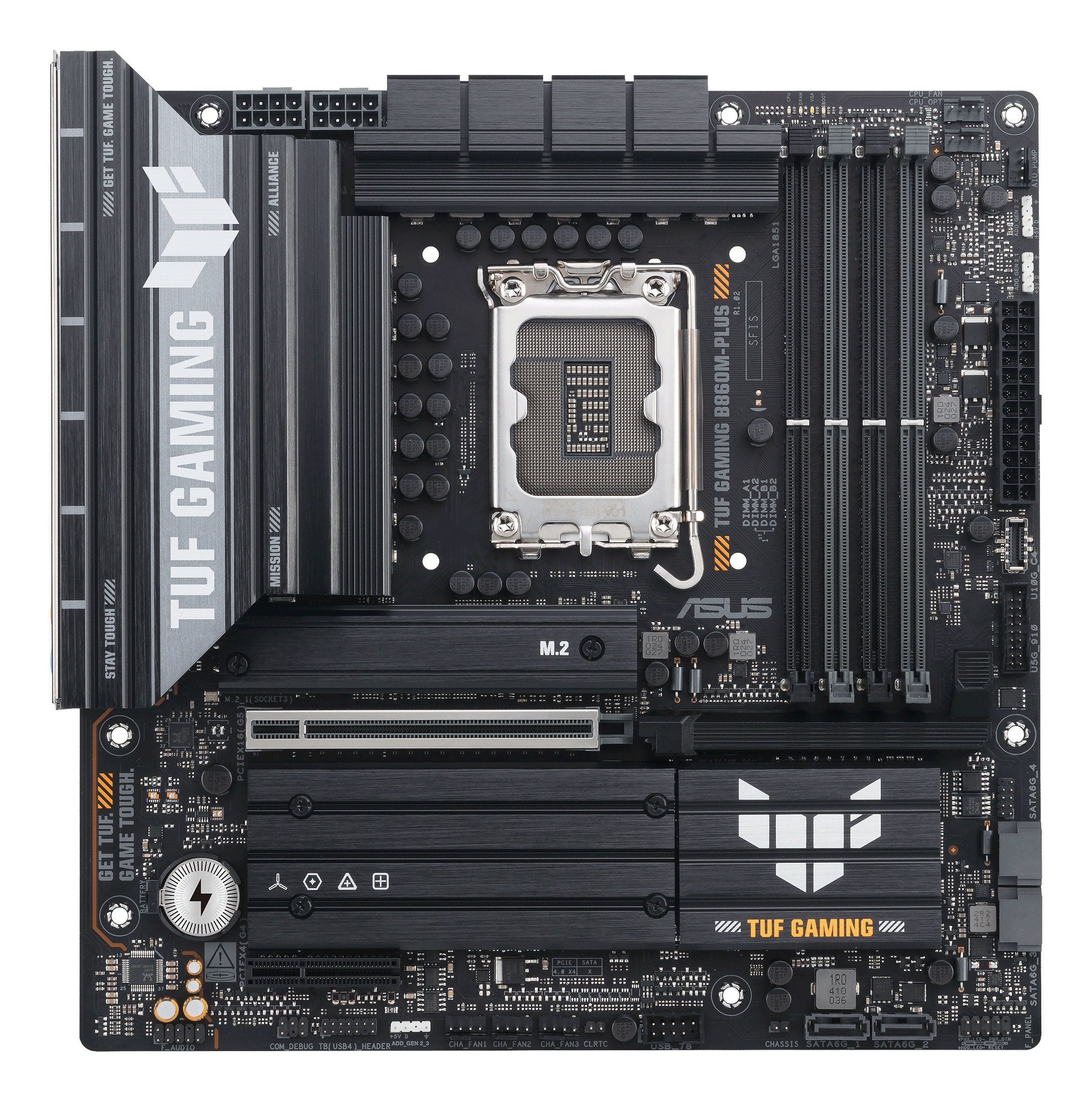 ASUS TUF Gaming B860M-PLUS 8800MHz (OC) DDR5 M.2 HDMI DP Intel B860 DDR5 mATX Anakart