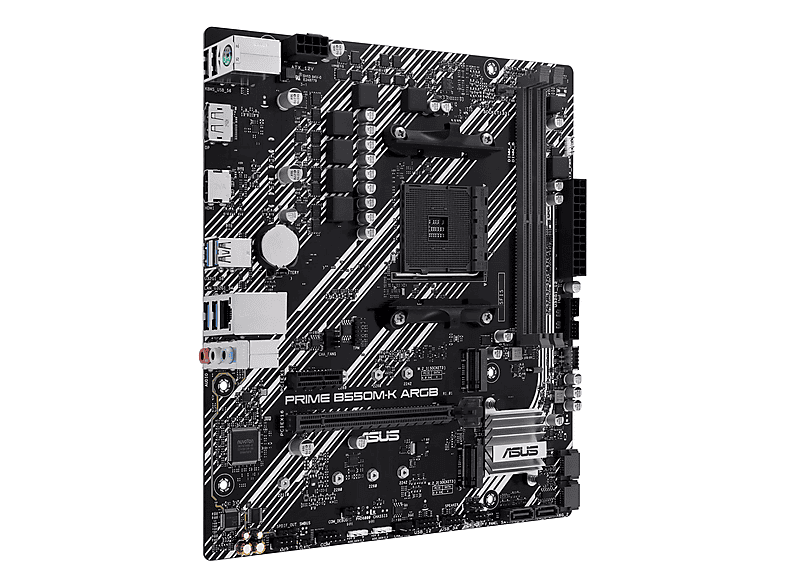 ASUS Prime B550M-K ARGB 5100MHz (OC) DDR4 M.2 HDMI AMD B550 DDR4
