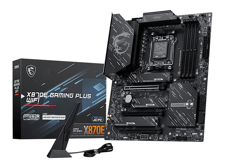 MSI X870E GAMING PLUS WIFI Mainboard Schwarz