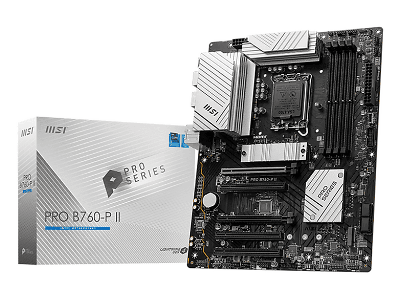 MSI MSI PRO B760-P II - Mainboard - ATX Mainboard schwarz
