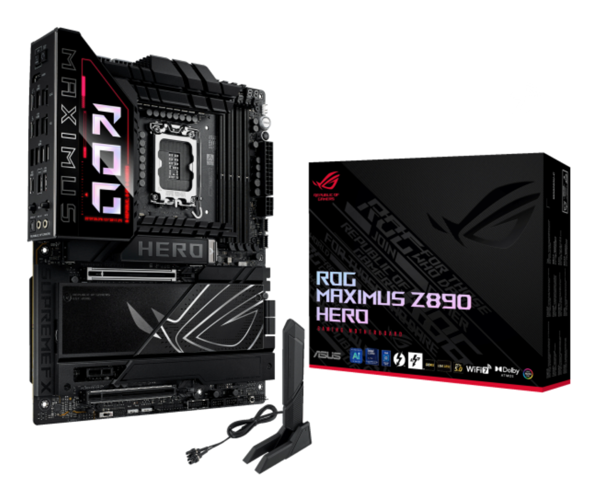 ASUS ROG Maximus Z890 Hero 8800MHz (OC) DDR5 M.2 HDMI Intel Z890 DDR5 ATX Anakart