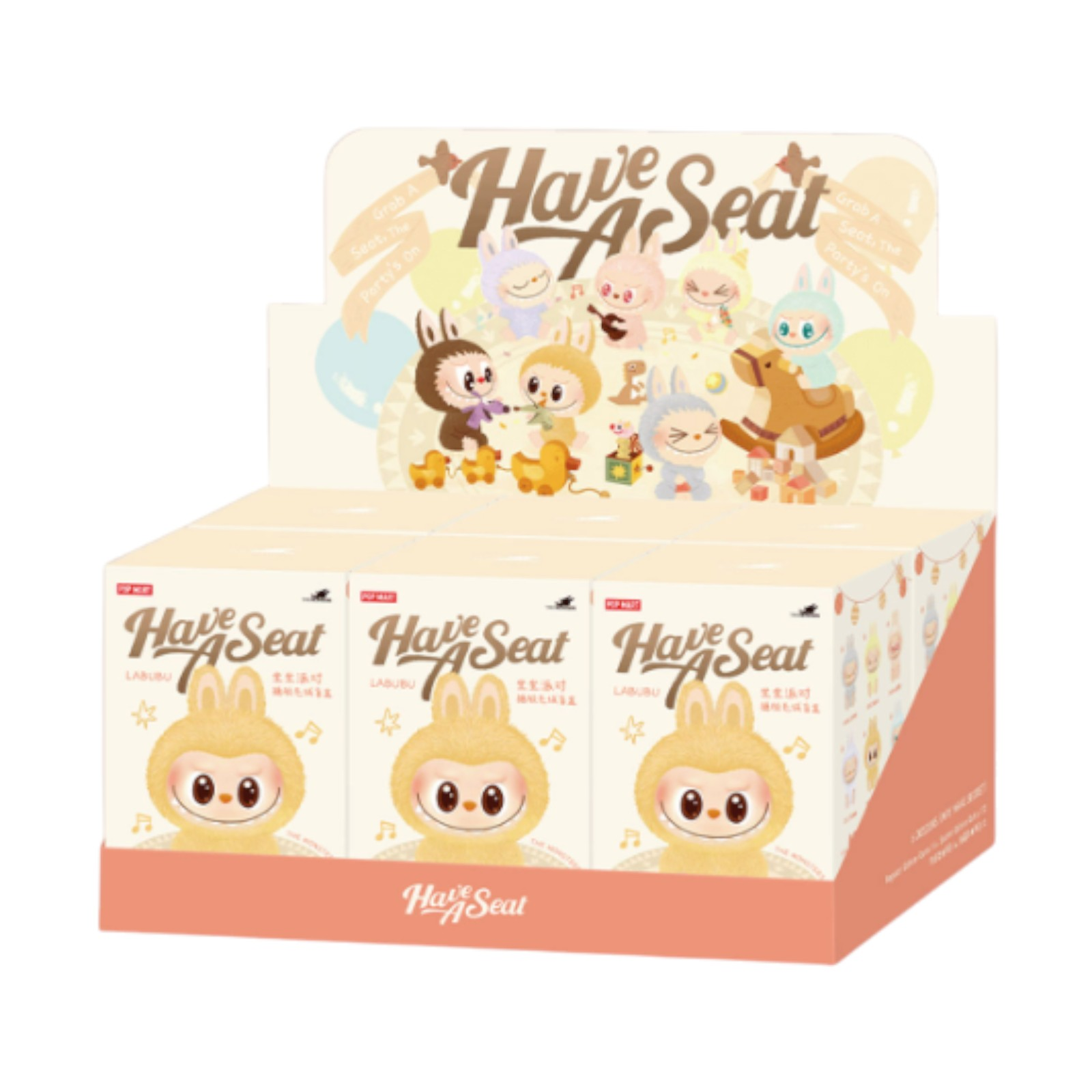 新品未開封 LABUBU Have a seat 6 ピースセット POP MART Labubu „Have a Seat“ 6er Blindbox-Set Sammelfigur