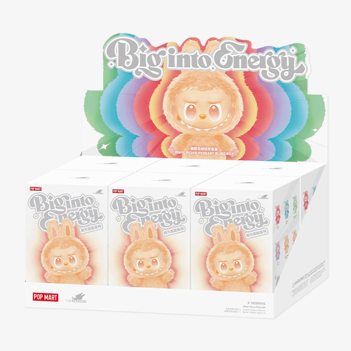 POP MART Labubu Big Into Energy – 6er Blindbox-Set Sammelfigur