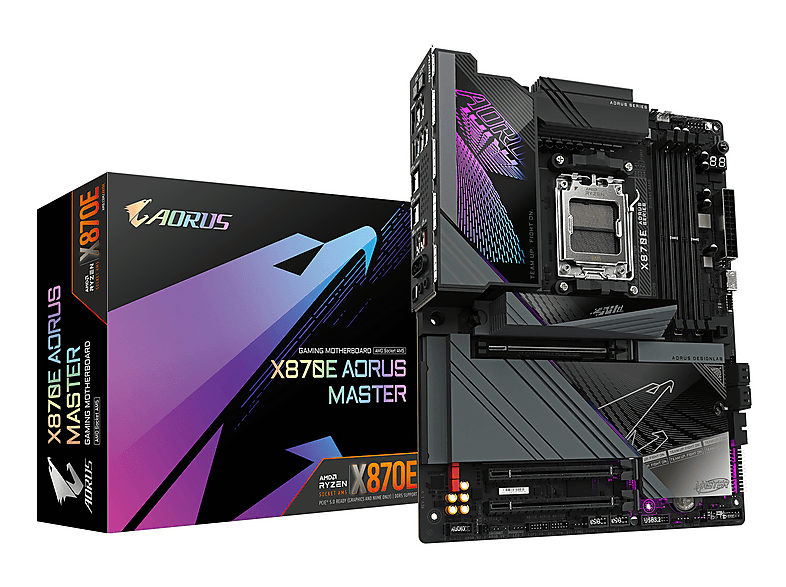 GIGABYTE X870E AORUS PRO MASTER (X870,AM5,ATX,DDR5) Mainboard Schwarz