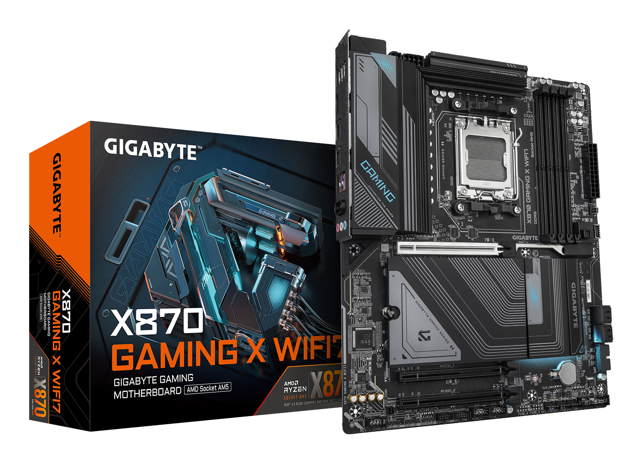 GIGABYTE X870 Gaming X Wi-Fi7 DDR5 (8200MHz)OC M.2 HDMI/USB-C PCIe 5.0 AMD X870 DDR5 ATX Anakart