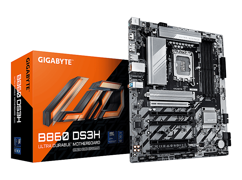 GIGABYTE DS3H 9066 MHz (OC) 2xM.2 DP HDMI 2.5G LAN Soket 1851 B860 DDR5 ATX Anakart