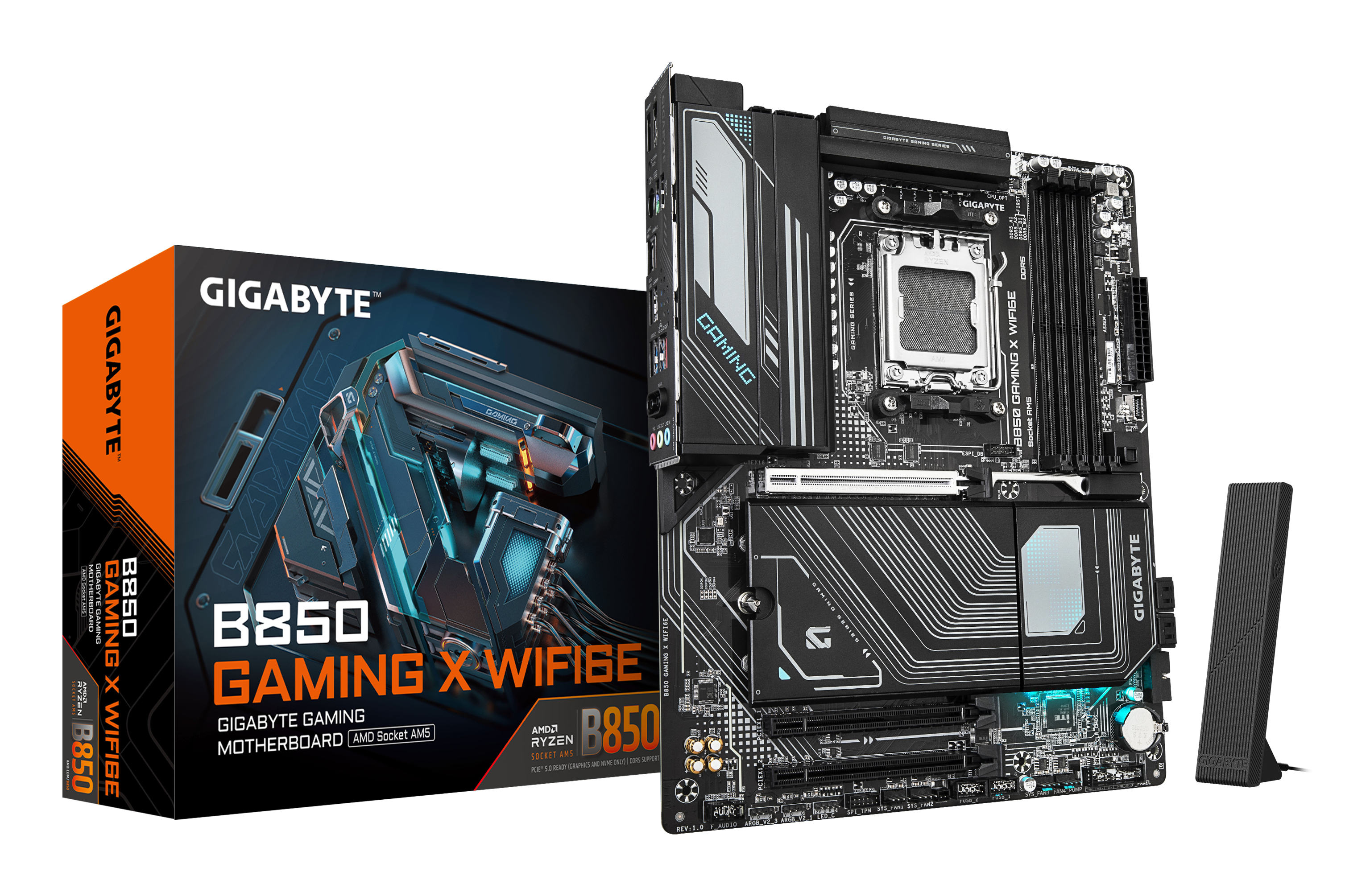 GIGABYTE Gaming X Wi-Fi6E 8200MHz(OC) M.2 AM5 AMD B850 DDR5 ATX Anakart