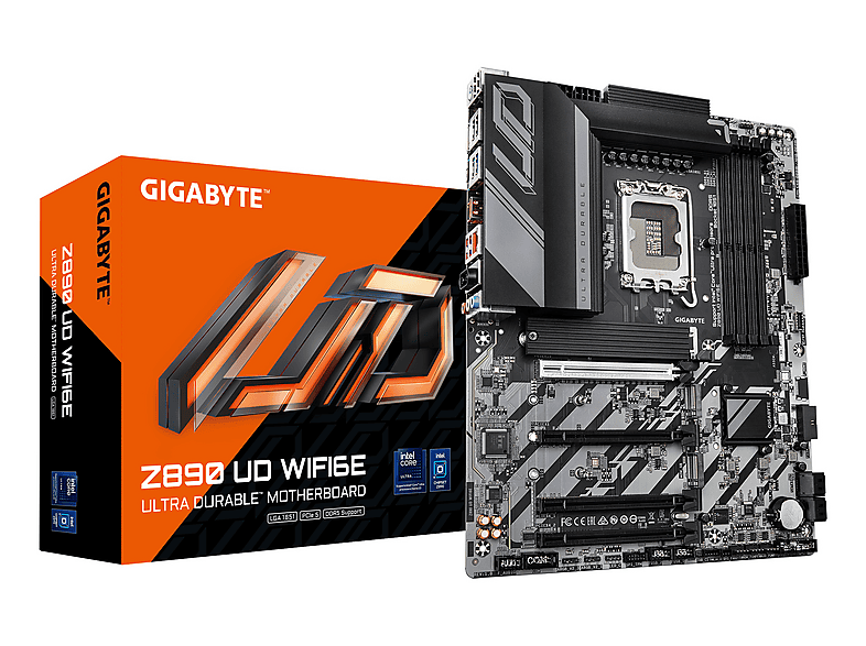 GIGABYTE UD WIFI6E 9200 MHz (OC) M.2 USB 2.0 USB 3.2 DP USB-C 2.5G LAN Soket 1851 Z890 DDR5 ATX Anakart