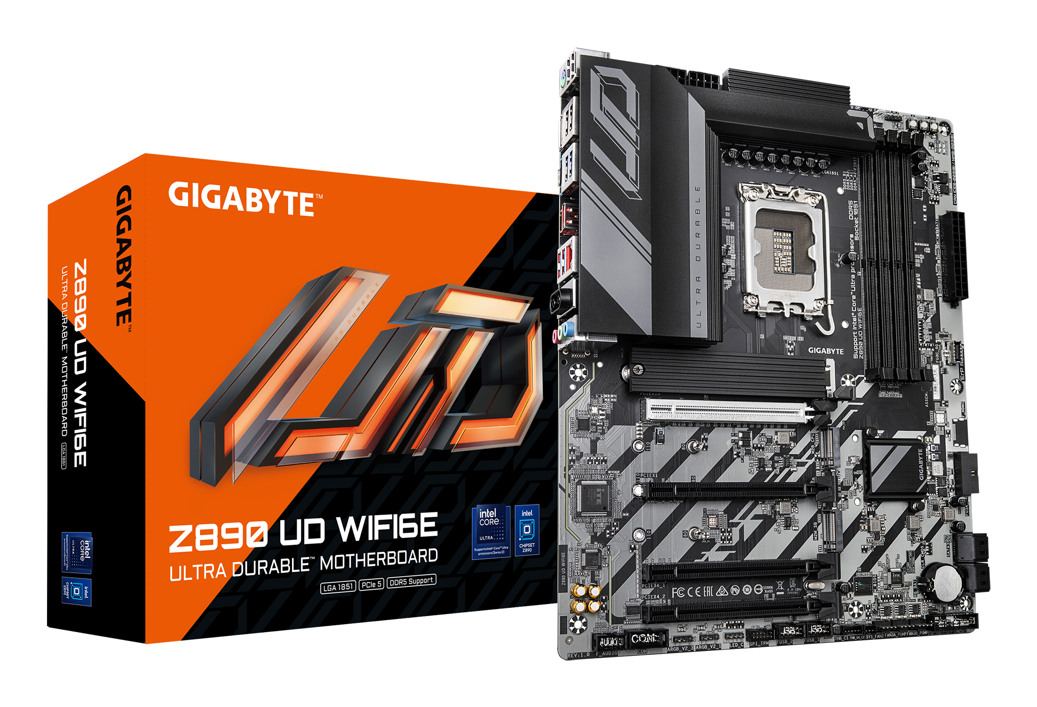 GIGABYTE UD WIFI6E 9200 MHz (OC) M.2 USB 2.0 USB 3.2 DP USB-C 2.5G LAN Soket 1851 Z890 DDR5 ATX Anakart