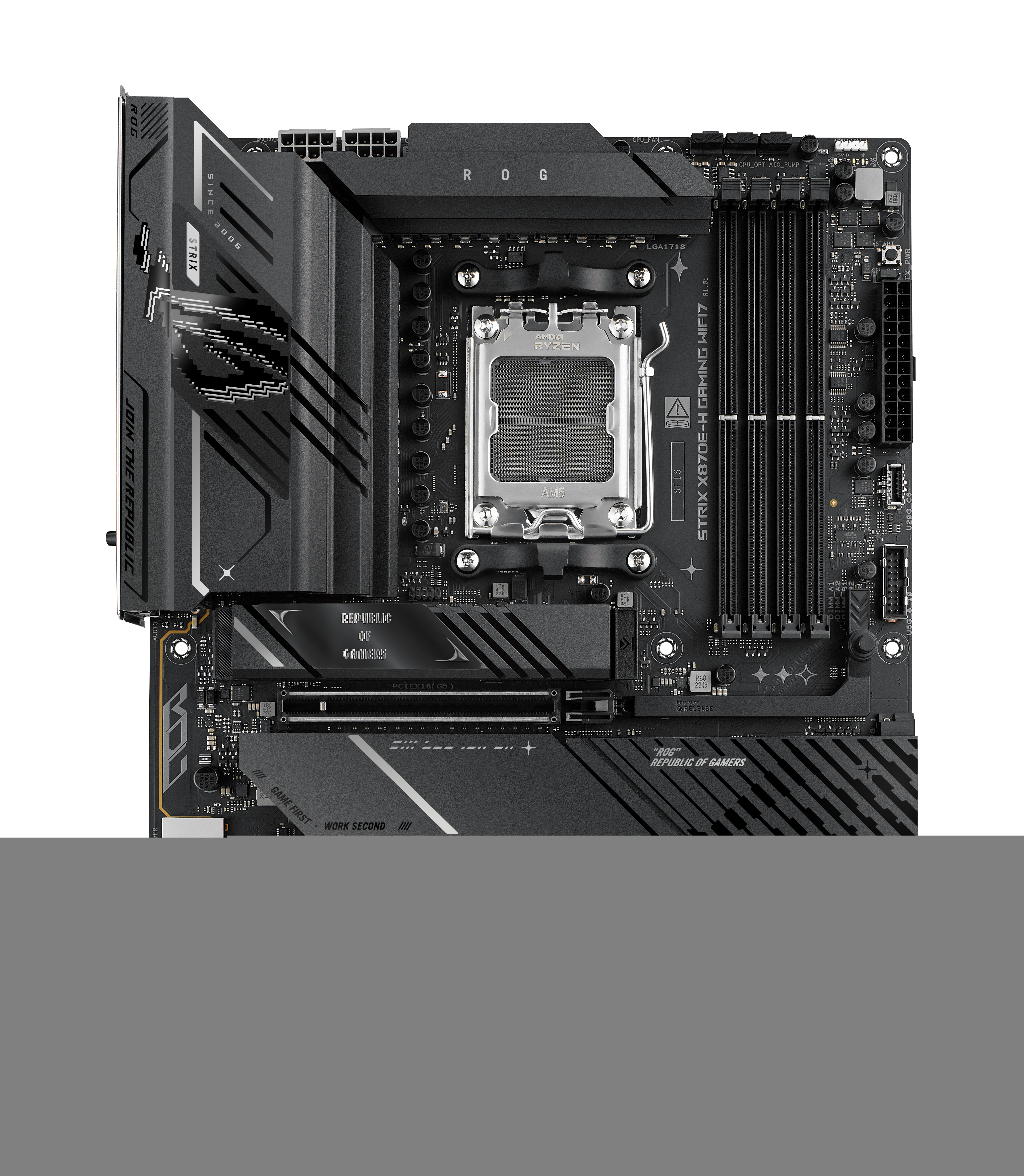 ASUS ROG Strix X870E-H Gaming Wi-Fi7 8000MHz (OC) DDR5 M.2 HDMI AMD X870E DDR5 ATX Anakart