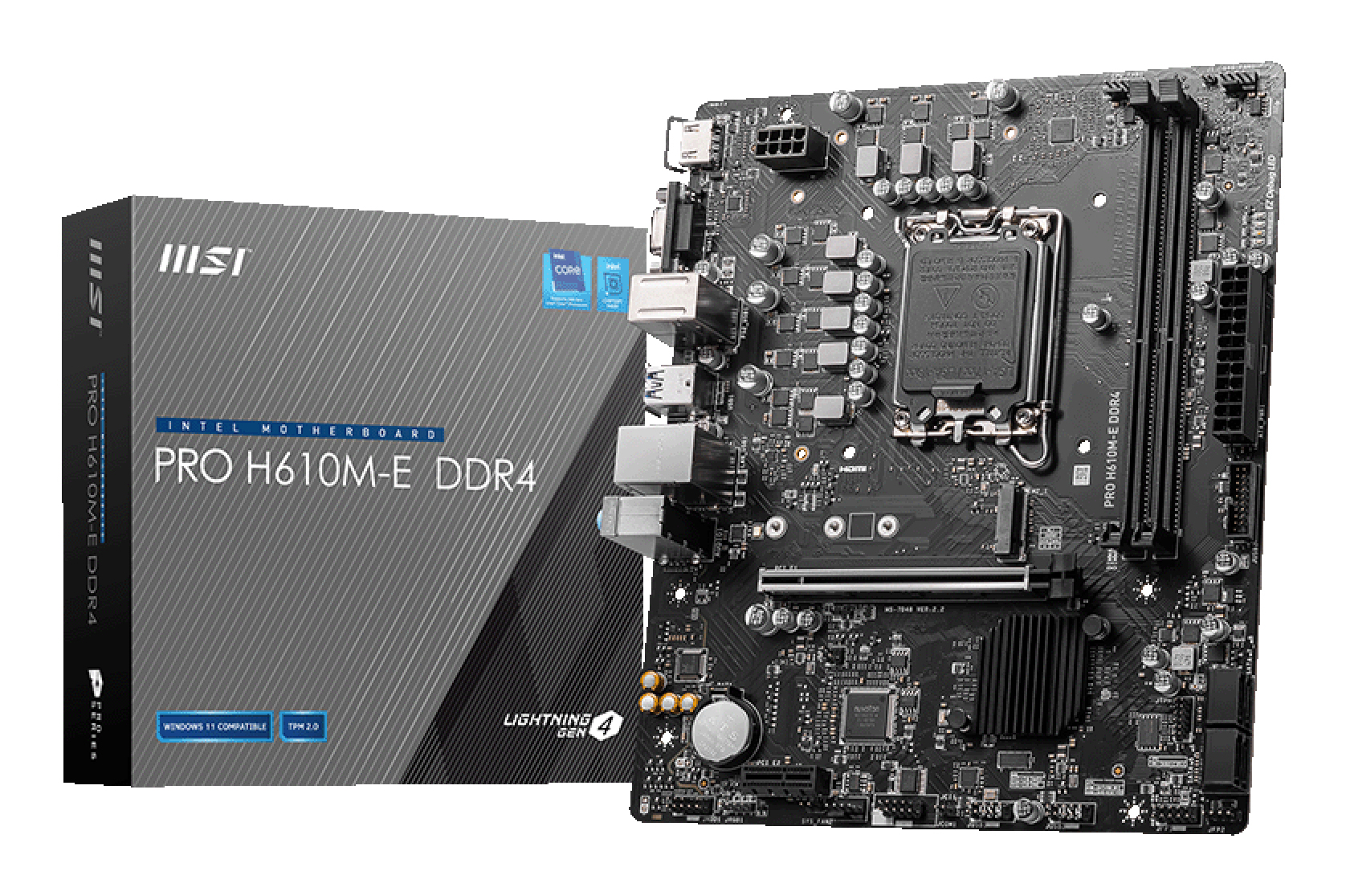 MSI PRO H610M-E Intel H610 DDR4 Micro ATX Anakart
