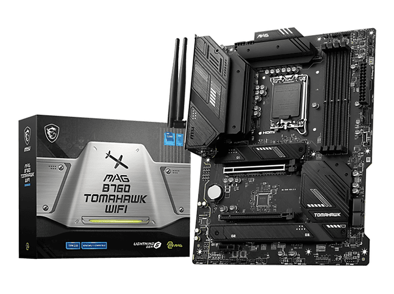 MSI MAG B760 TOMAHAWK WIFI Mainboard Schwarz