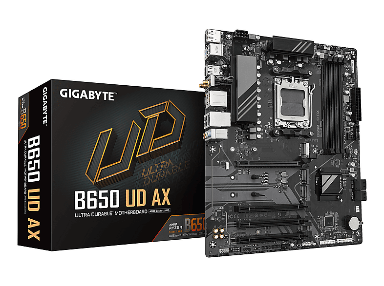 GIGABYTE B650 UD AX Mainboard schwarz