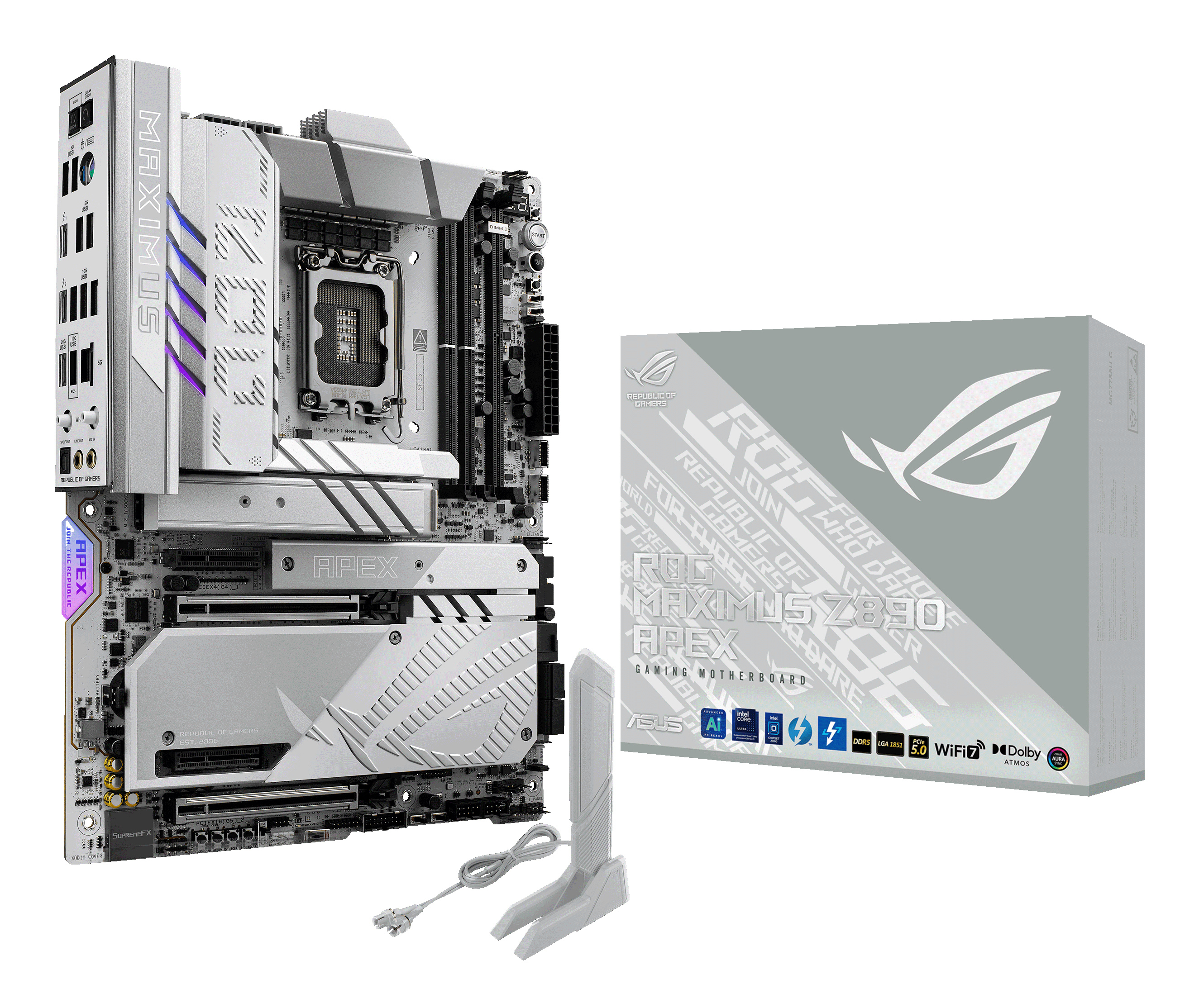 ASUS ROG Maximus Z890 Apex 9000MHz (OC) DDR5 M.2 Intel Z890 DDR5 ATX Anakart