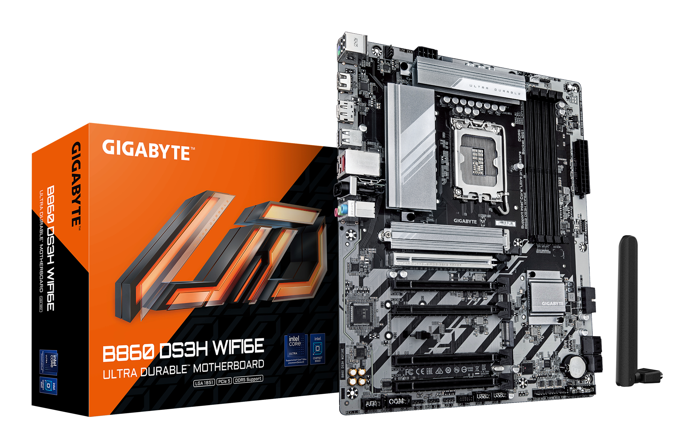 GIGABYTE B860 DS3H Wi-Fi 6E D5 HDMI DP Type-C Intel B860 DDR5 ATX Anakart