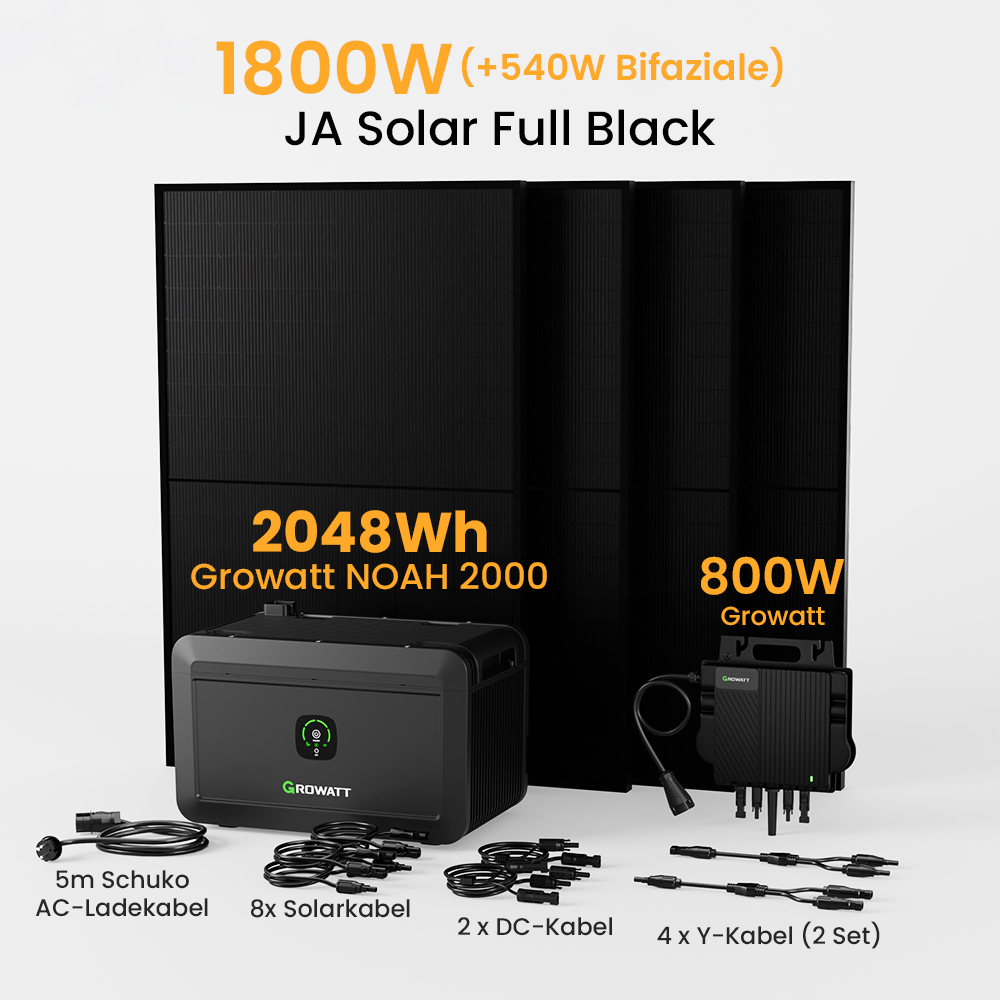 Balkonkraftwerk Mit Speicher 2048Wh – Growatt NOA Produktbild-Vorschau 8