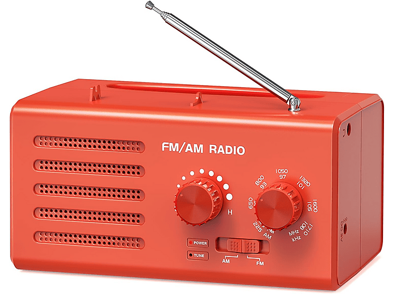 ALLGOODSBRAND Transistor, AM/FM Radio, AM, FM, Rot | MediaMarkt