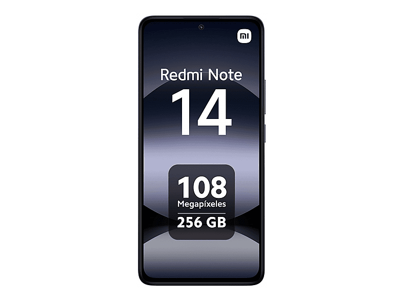 XIAOMI Redmi Note 14 4G, Negro, móvil Android, 256 GB, 8 GB RAM, 6