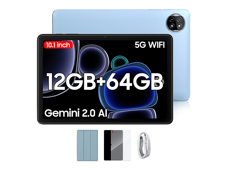 BLACKVIEW Tab 20 WiFi, Tablet, 64 GB, 10,1 Zoll, Blau