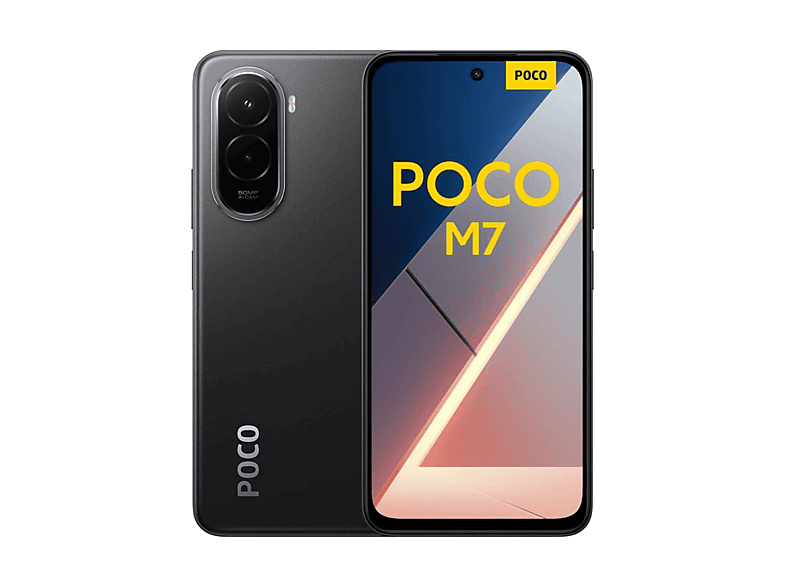 XIAOMI POCO M7 4G, Negro, Móvil Android, 128 GB, 6 GB RAM, 6,9