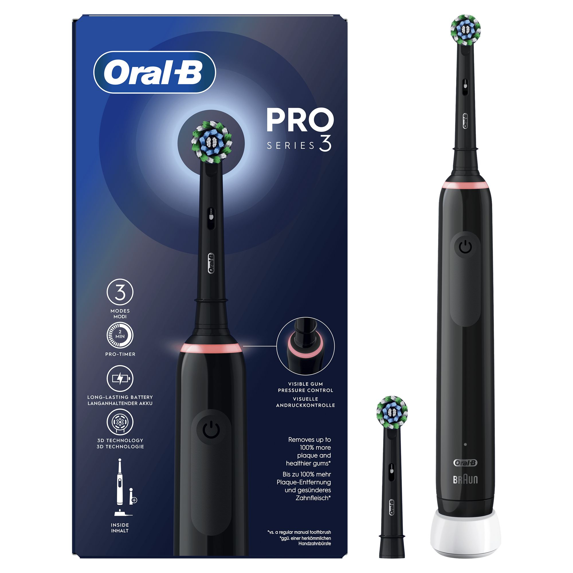 Cepillo eléctrico ORAL-B 258547, velocidades, Negro MediaMarkt