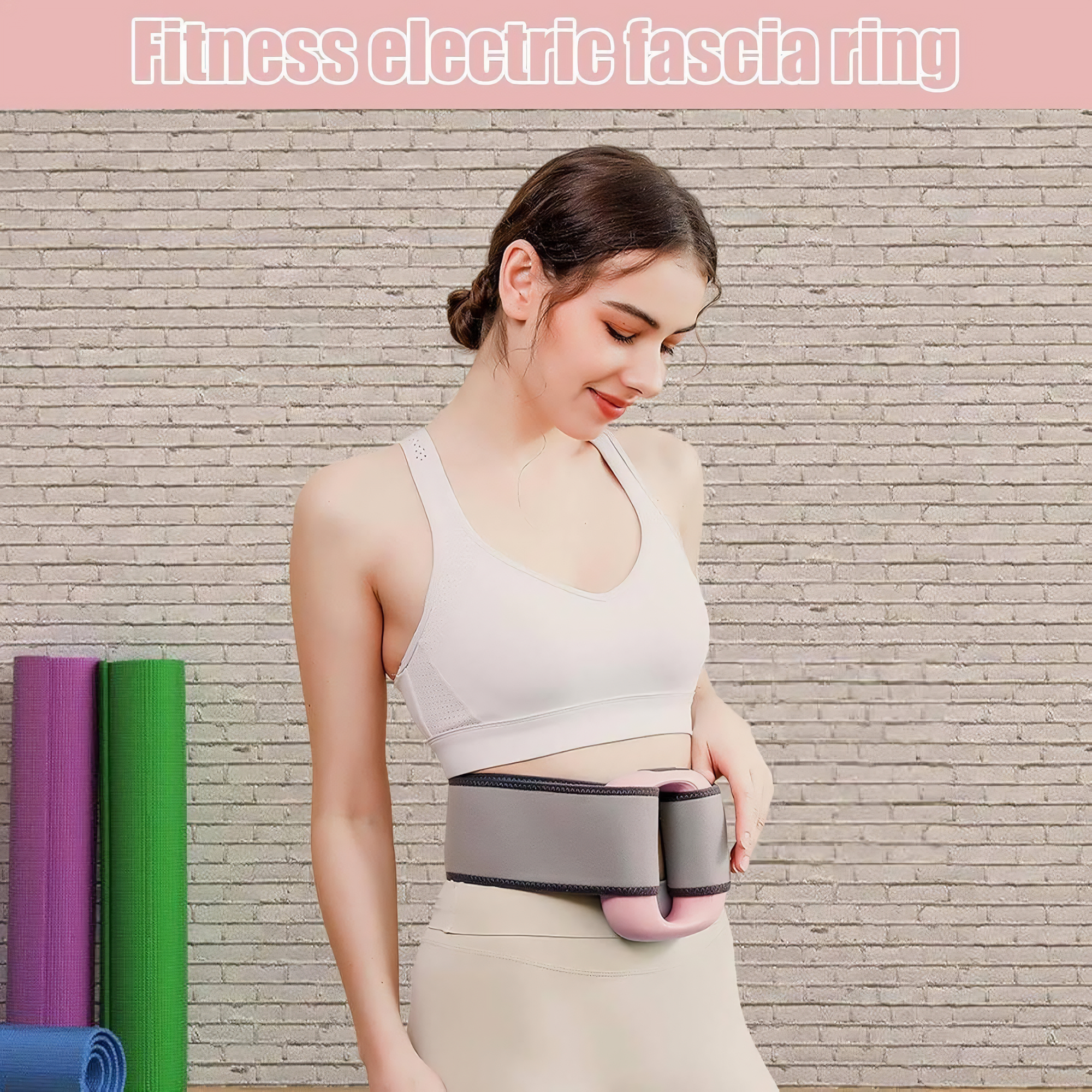 SYNTEK Professioneller Muskelmassage-Faszienring – Multifunktionaler  Vibrations 5 Intensitätsstufen Massagegerät