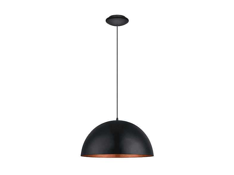 Stijlvolle hanglamp Glow zwart goud 50 cm hanglamp lampen