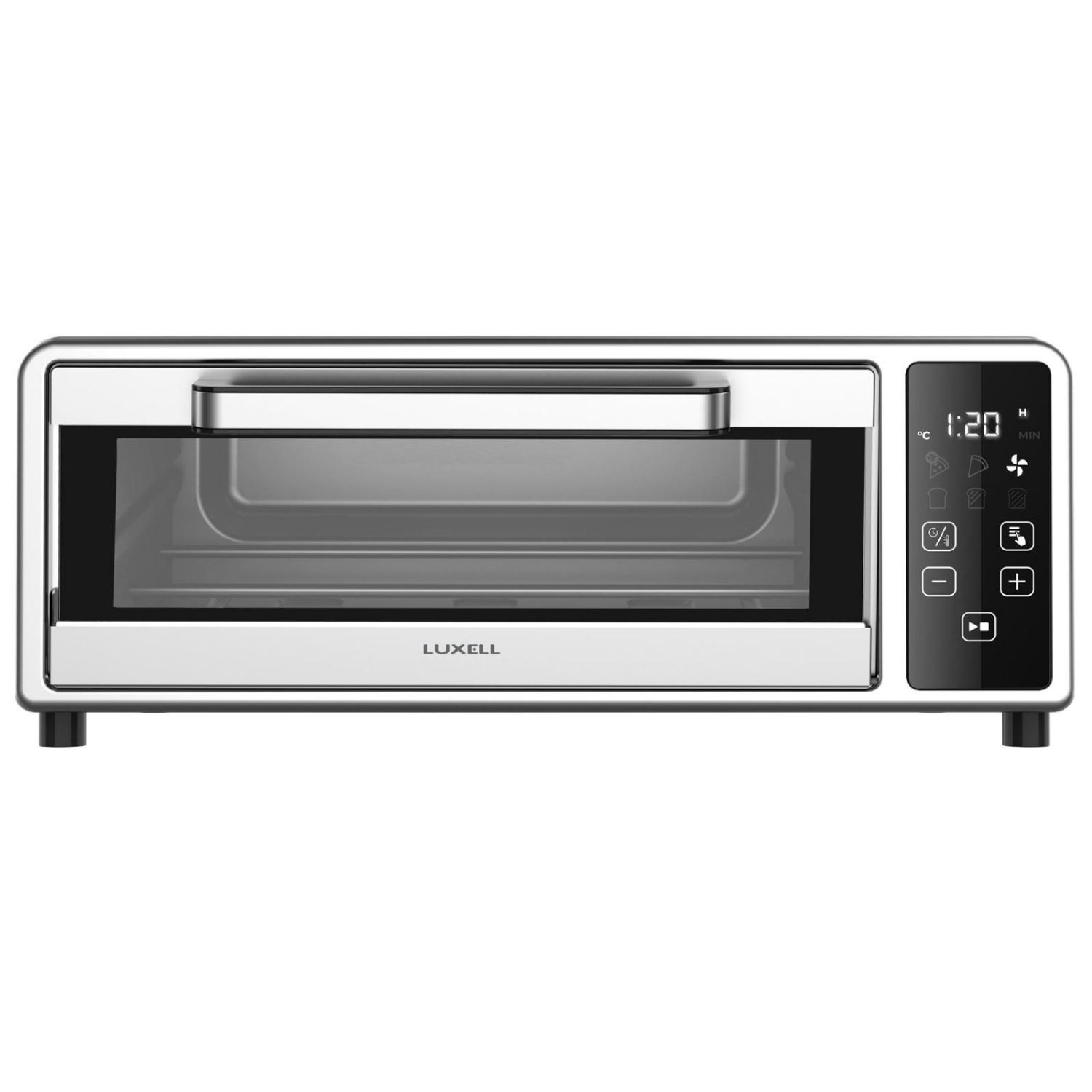 LUXELL LXPO-01 1700 Watt Dijital Hava Fritözü Mini Pizza Fırını Gri