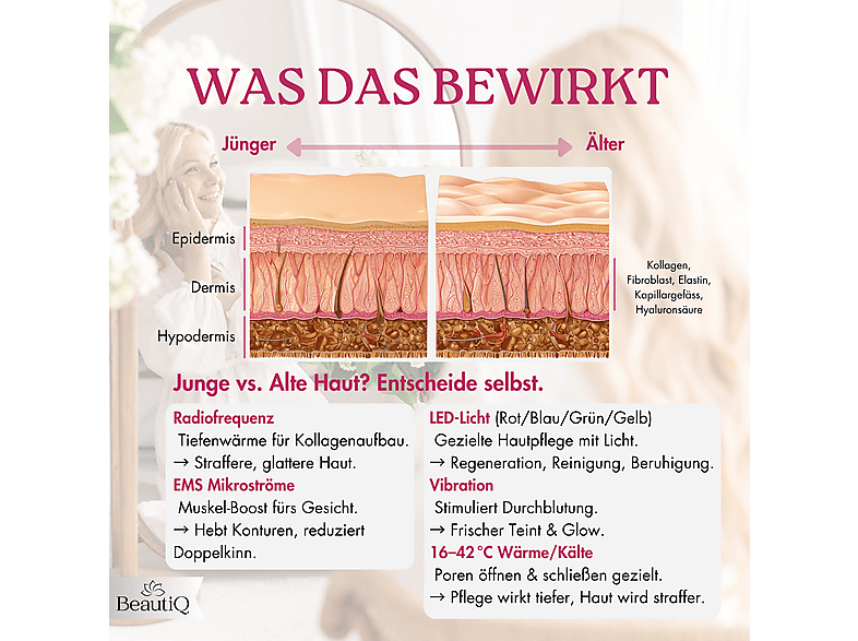 frauen unterwäsche sexy TBPHP Elektrisches Gesichtsmassagegerät – Vibration für Gesi, main image 1