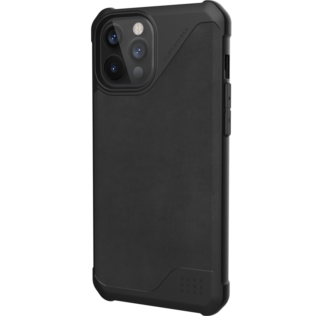 Eine schwarze Handyhülle mit mehreren Kameralinsen und einer strukturierten Rückseite. Die Hülle hat ein robustes Design mit schützenden Kanten.