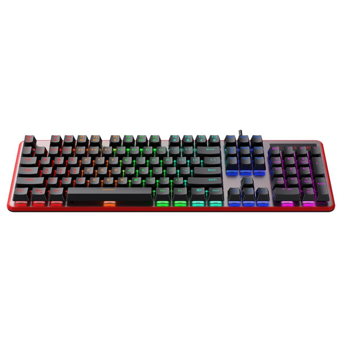HAVIT Gamenote KB870L RGB Backlit Kablolu Gaming Mekanik Klavye Kırmızı