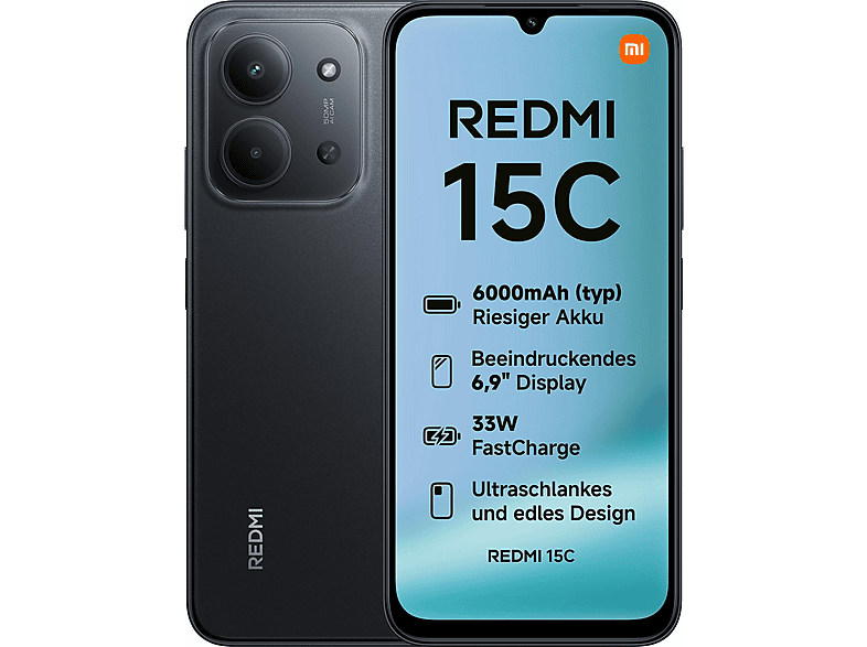 XIAOMI Redmi 15C 4G 128 GB Midnight Black Dual SIM | MediaMarkt