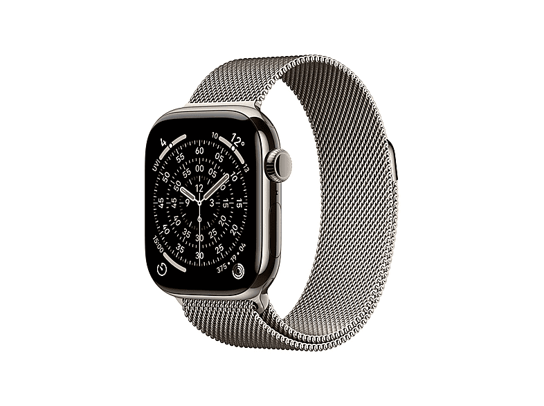 APPLE S11 CELL 42 NAT TITAN NAT MILANESE Smartwatch Titangehäuse Titan, 130-210 mm, Natur