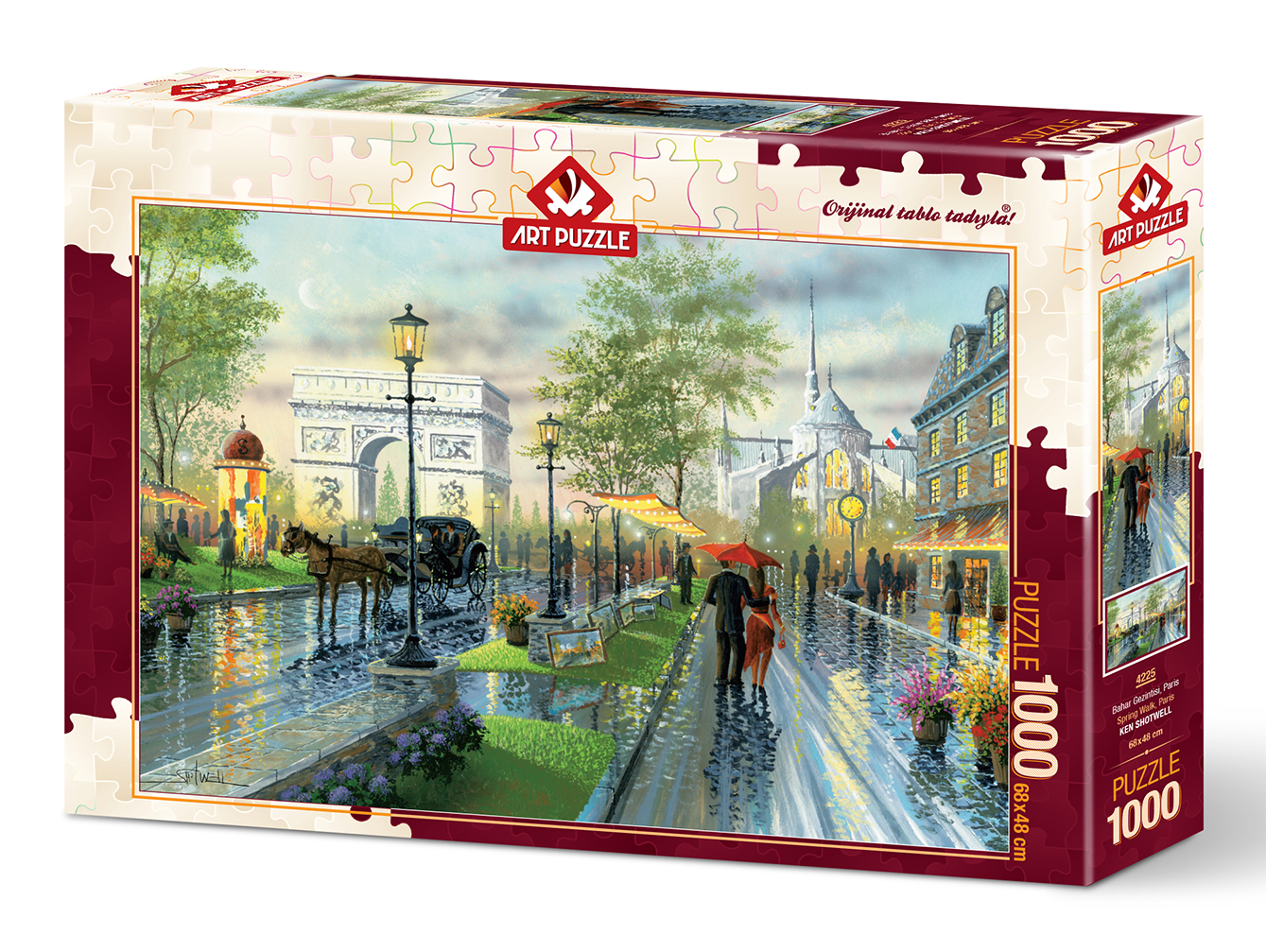 ART PUZZLE Bahar Gezintisi, Paris 1000 Parça Puzzle