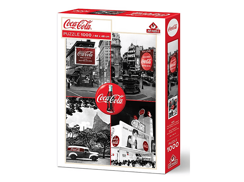 ART PUZZLE Coca-Cola Siyah Beyaz'ın Kırmızılığı 1000 Parça Puzzle