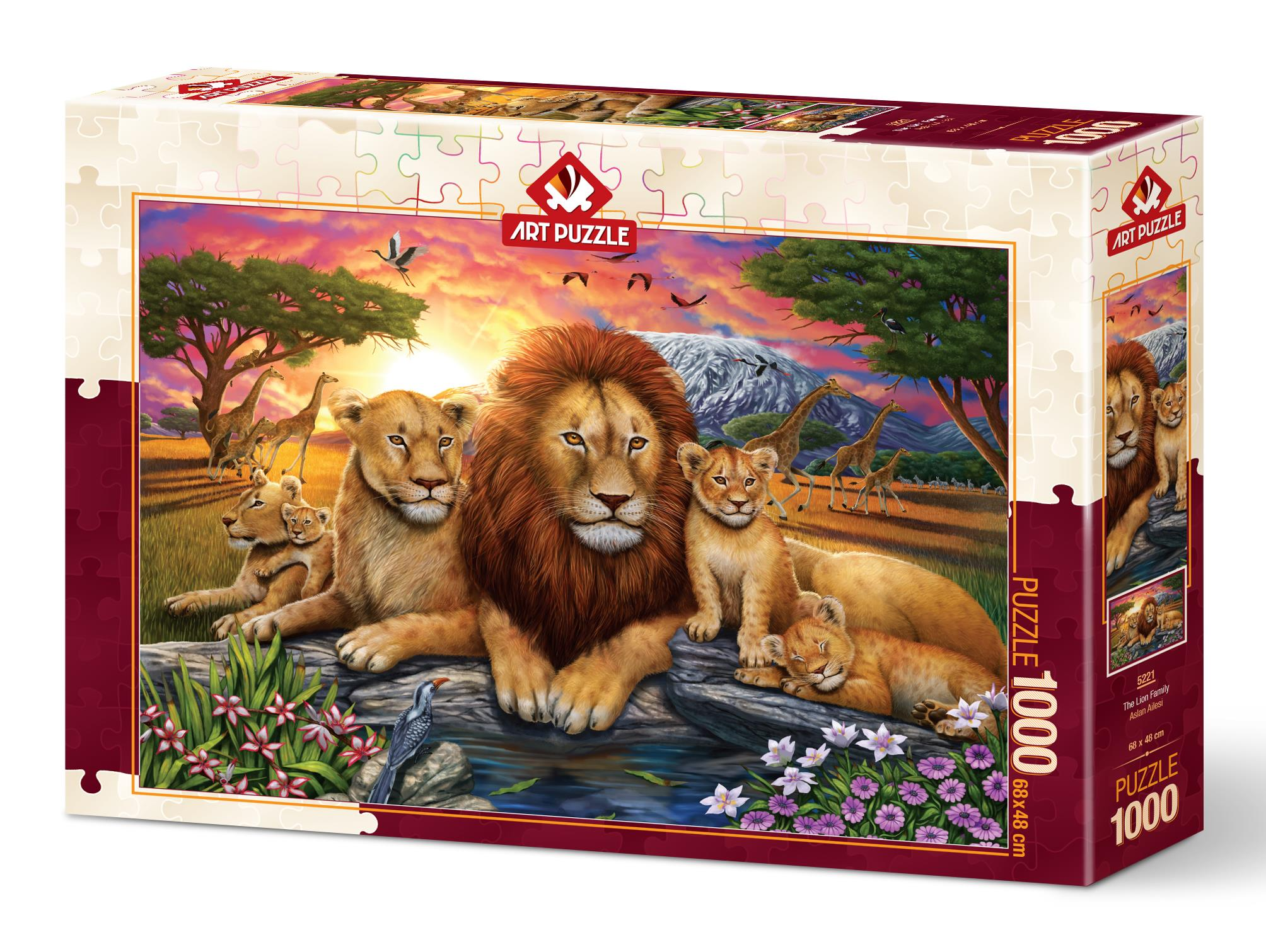 ART PUZZLE Aslan Ailesi 1000 Parça Puzzle