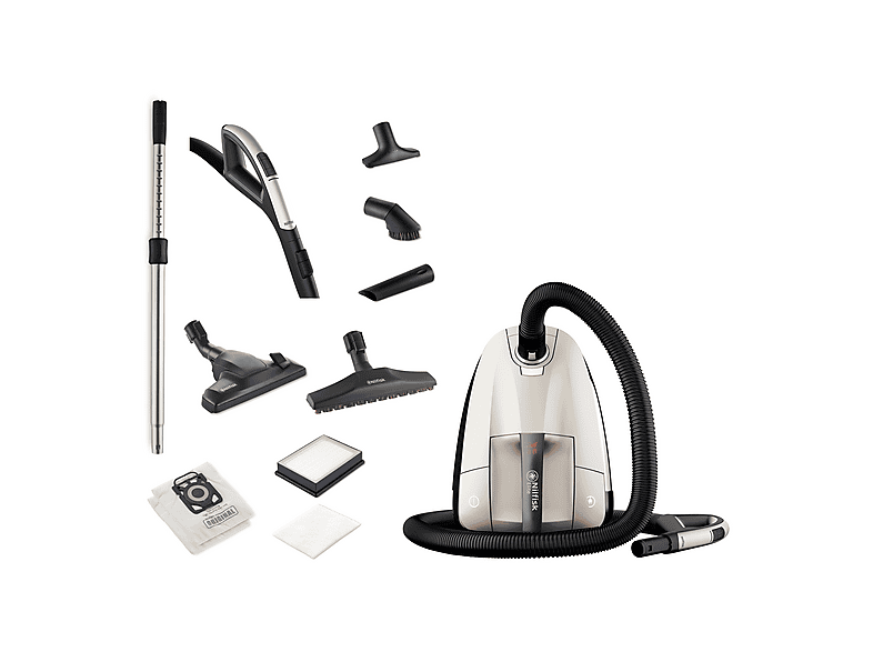 NILFISK 128350552 Einzelgerät Bodenstaubsauger, maximale Leistung: 650 Watt, Champagne)